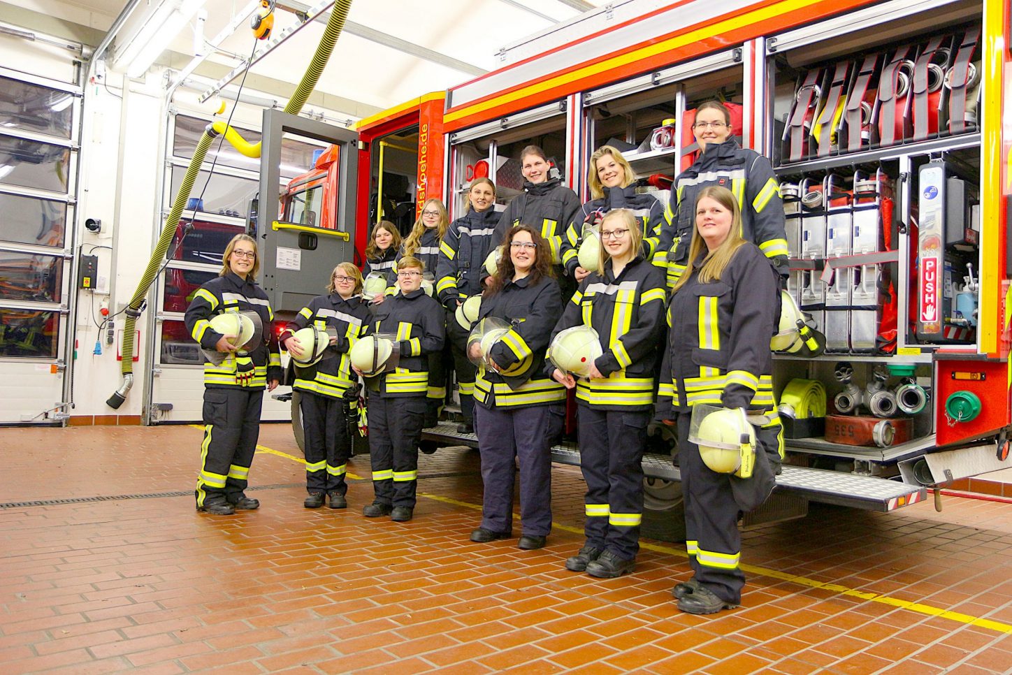 Feuerwehr Frauen Anzug print