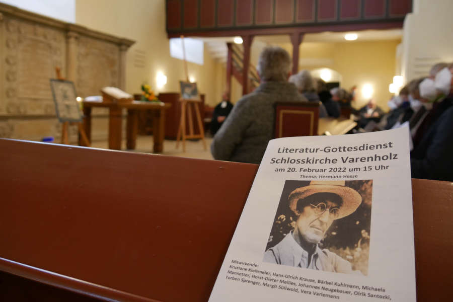 Gelungener Literaturgottesdienst: In der Schlosskirche Varenholz über Hermann Hesse. Foto: Lippische Landeskirche