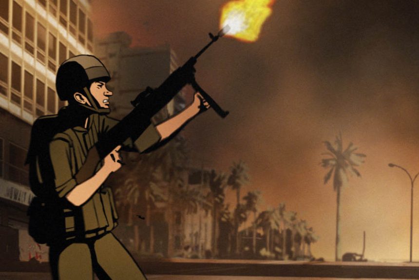 Waltz with Bashir ein eine abendfüllender Zeichentrickfilm gegen den Krieg. Foto: Verleih Pandorafilm