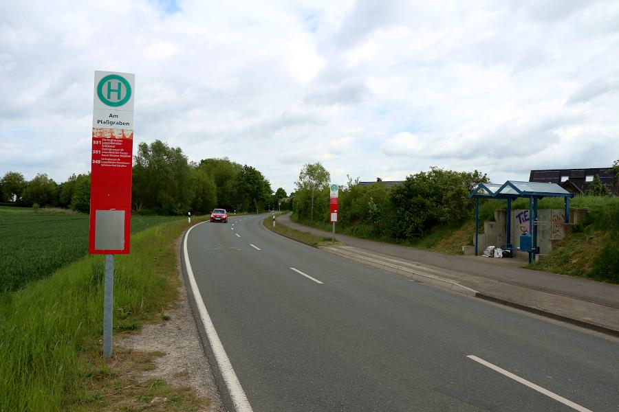 Die Haltestelle Am Plaßgraben soll verbessert werden, hat der Verkehrsausschuss des Gemeinderates beschlossen. Foto: Thomas Dohna