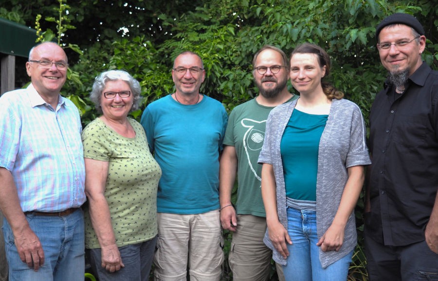 Sie sind der neue Vorstand der Leopoldshöher Grünen: Hans Jürgen Busch, Birgit Kampmann, Dieter Brinkmann, Andreas Puchert, Susan Tschirschke, Carsten Sandmann. Foto: Privat