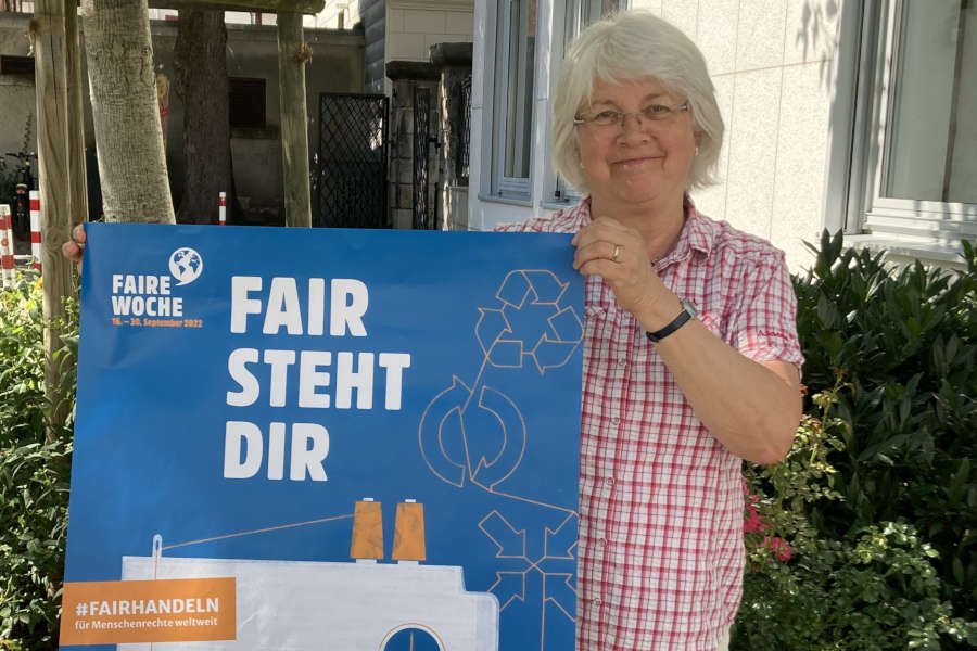 Freut sich auf den Aktionstag zur Fairen Woche: Rita Walther vom Alavanyo-Team. Foto: EWL Alavanyo