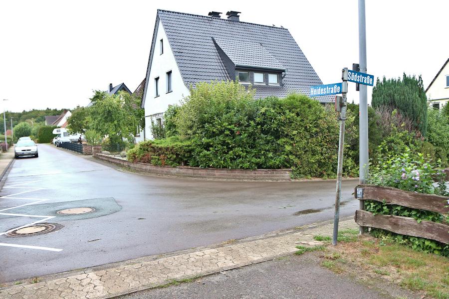 An der Ecke Heidestraße/Südstraße in Bexterhagen sollte ein Baugebiet entstehen. Der Ausschuss für Hochbau und Planung löehnte das Ansinnen ab. Foto: Thomas Dohna