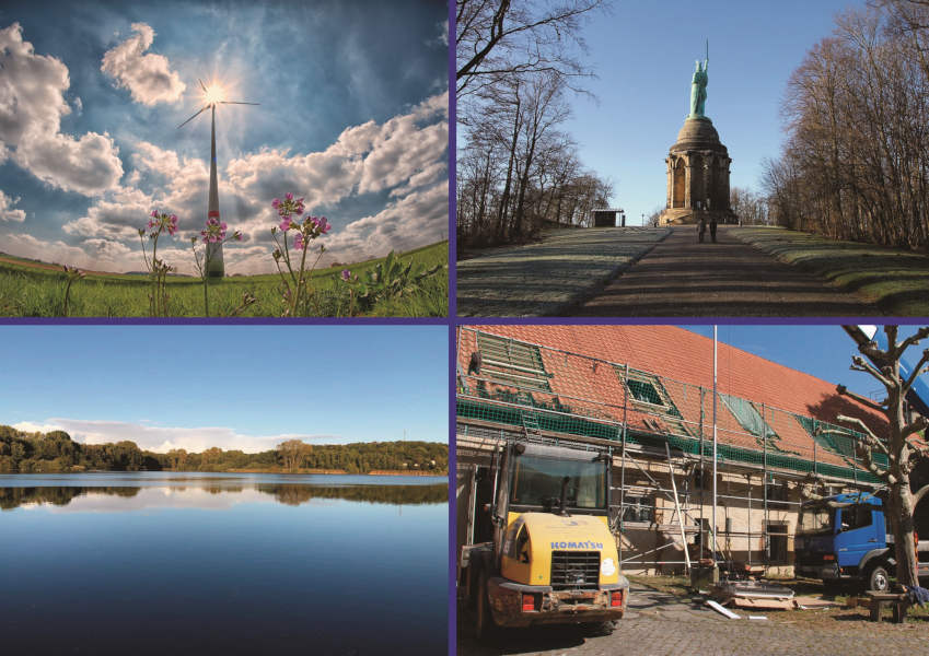 Lippe profitiert 2023 vom Landesverband Lippe in großem Umfang – dank eines bunten Straußes an Investitions-projekten. (Foto/Collage: Landesverband Lippe/Pixabay)