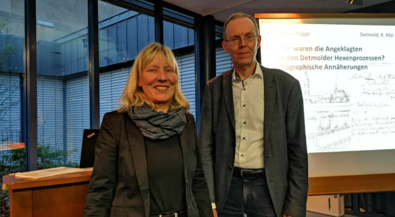 Thema Hexenprozesse: mit Dr. Bärbel Sunderbrink und Dr. Nicolas Rügge. Foto: Lippische Landeskirche