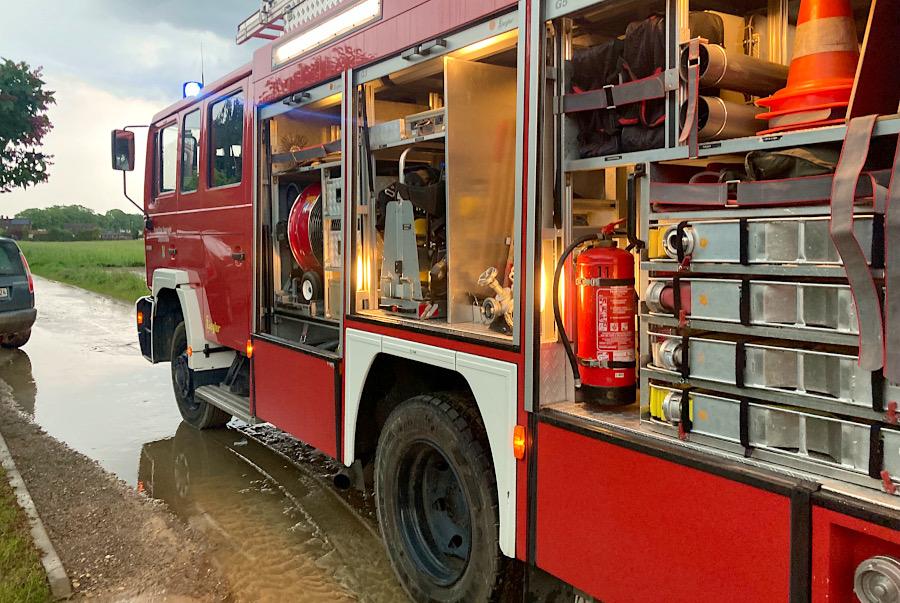 In Leopoldshöhe war das Hilfeleistungslöschfahrzeug im Einsatz. Foto: Freiwillige Feuerwehr Leopoldshöhe