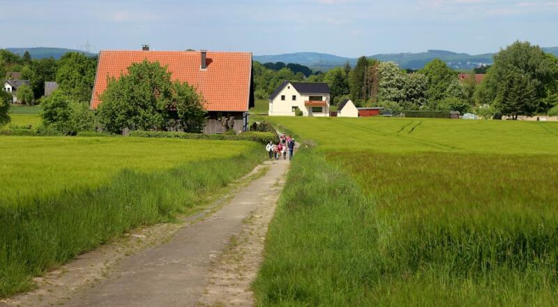 Von der Lageschen Straße aus folgen die Wanderer dem Weg "Im Flick". Foto: Thomas Dohna