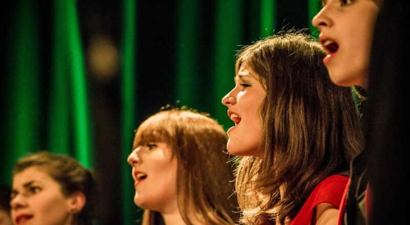 Pop-Up heißt das 30-köpfige Vokalensemble der Hochschule für Musik Detmold. das in Bergkirchen zu Gast ist. Foto: Privat