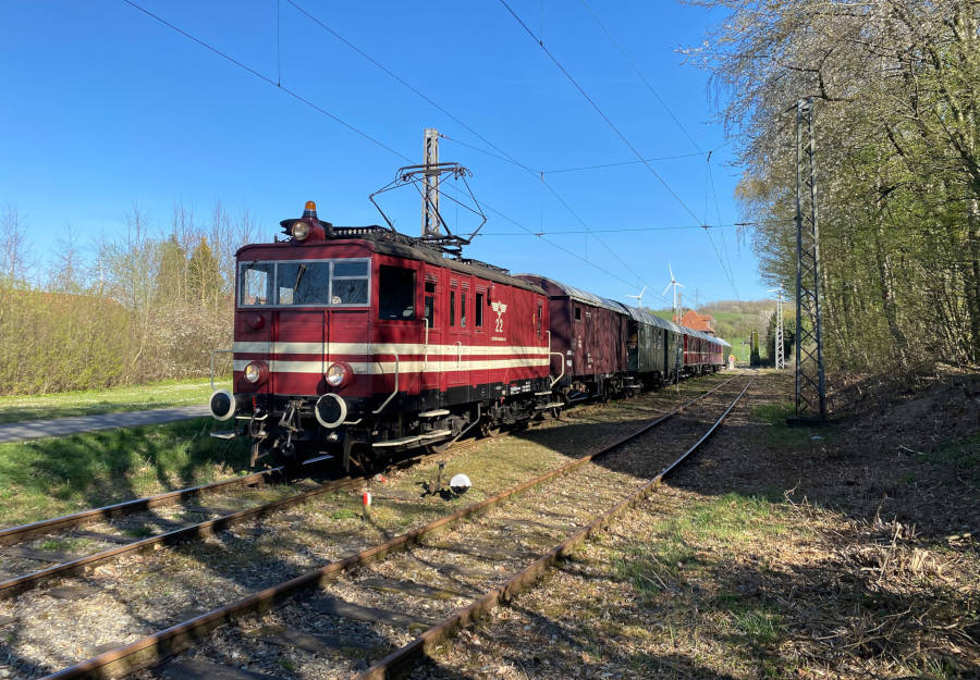 Die Museumseisenbahn der Landeseisenbahn Lippe wird am 2. September zu Kulisse eines spannenden Kriminalfalls. (Michael Rehfeld)