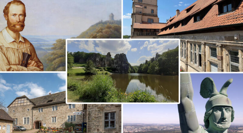 Diese fünf Attraktionen des Landesverbandes Lippe laden herzlich zum „Tag des offenen Denkmals“ ein. (Fotos: Lippisches Landesmuseum, Weserrenaissance-Museum Schloss Brake, Landesverband Lippe)