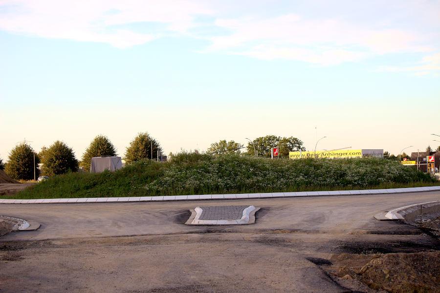 Der südliche Kreisverkehr an der Tunnelstraße. Foto: Thomas Dohna