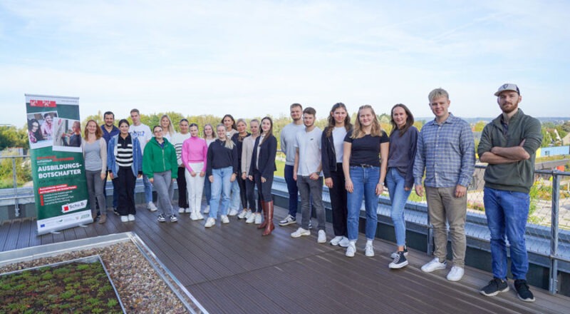 Die teilnehmenden Azubis der dritten Schulung mit Vanessa Boschke von der Koordinierungsstelle Schule – Beruf (ganz links). Foto: Privat