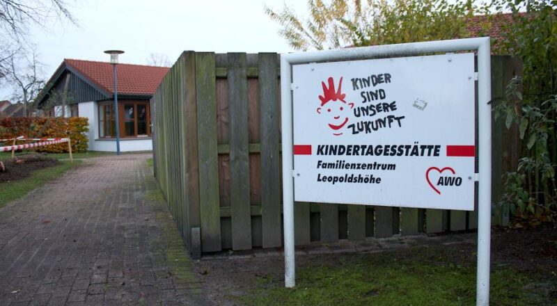 Die Kindertagesstätte der Arbeiterwohlfahrt am Schulkreisel. Foto: Thomas Dohna