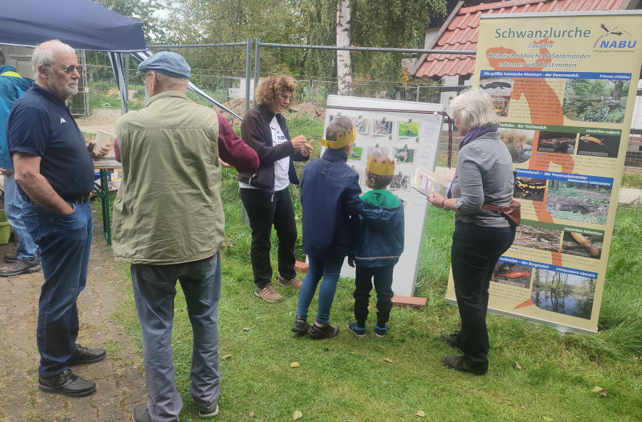 Der Stand des NABU Leopoldshöhe beim Kartoffelfest auf dem Heimathof am 3. Otober 2023. Foto: Ewald Thies