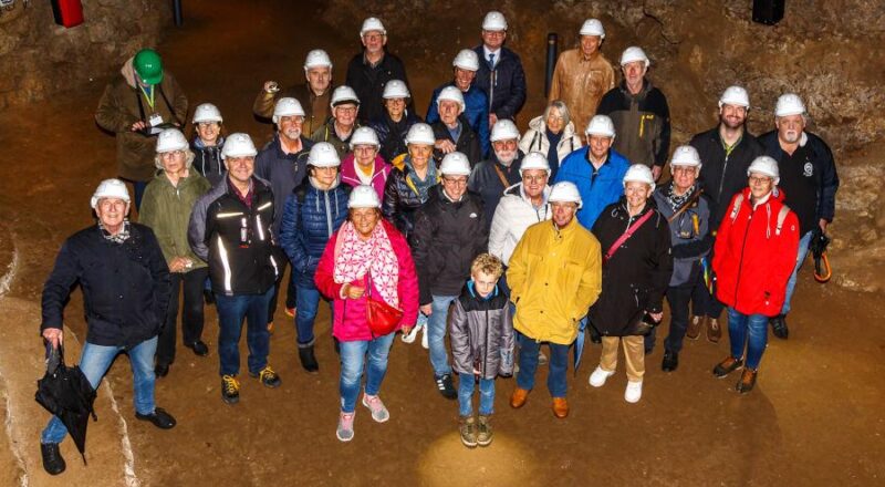 Die Leopoldshöher Reisenden besuchten die Altensteiner Höle in Schweina. Foto: Partnerschaftsverein/Stefan Diestelhorst