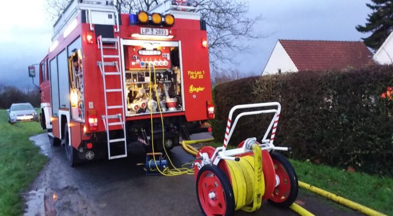 Die Wehrleute pumpten mehrere Keller leer. Foto: Freiwillige Feuerwehr Leopoldshöhe