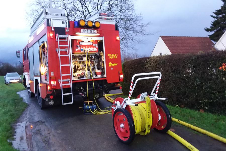 Die Wehrleute pumpten mehrere Keller leer. Foto: Freiwillige Feuerwehr Leopoldshöhe