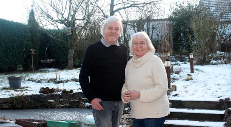 Im heimischen Biotop: das Ehepaar Charlotte und Jürgen Hokamp. Foto: Christine Reuner