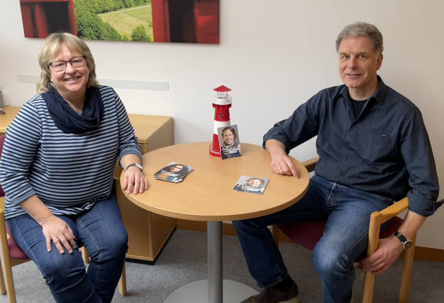 Das neue Team für die Freiwilligendienste: Antje Höper und Bernd Joachim. Foto: Lippische Landeskirche