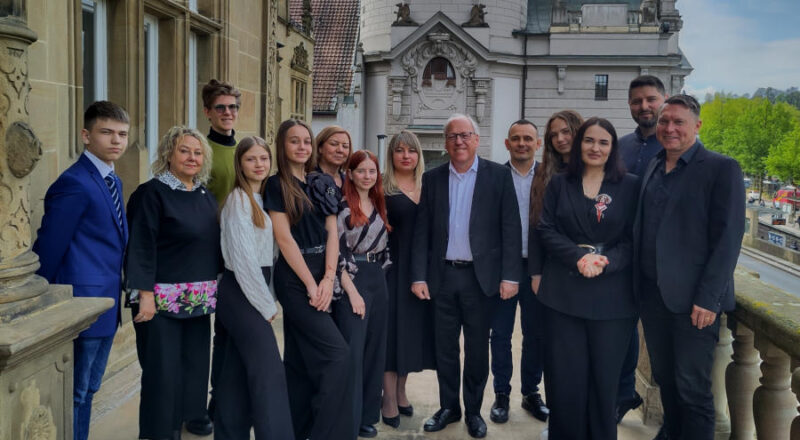 Internationale Zusammenarbeit: Die Delegation aus Cherkasy wird fünf Tage in Bielefeld verbringen. Foto: Stadt Bielefeld.