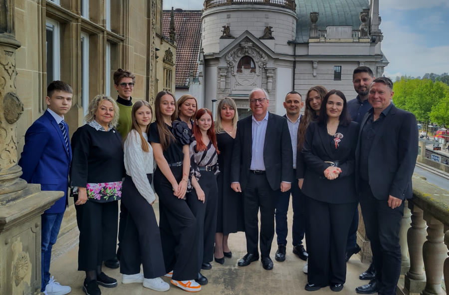 Internationale Zusammenarbeit: Die Delegation aus Cherkasy wird fünf Tage in Bielefeld verbringen. Foto: Stadt Bielefeld.