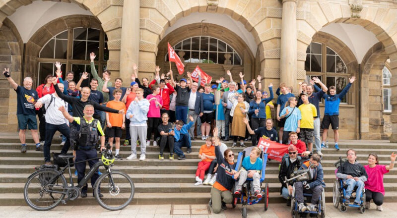 Fackellauf für die NRW-Special-Olympics. Foto: Stadt Bielefeld