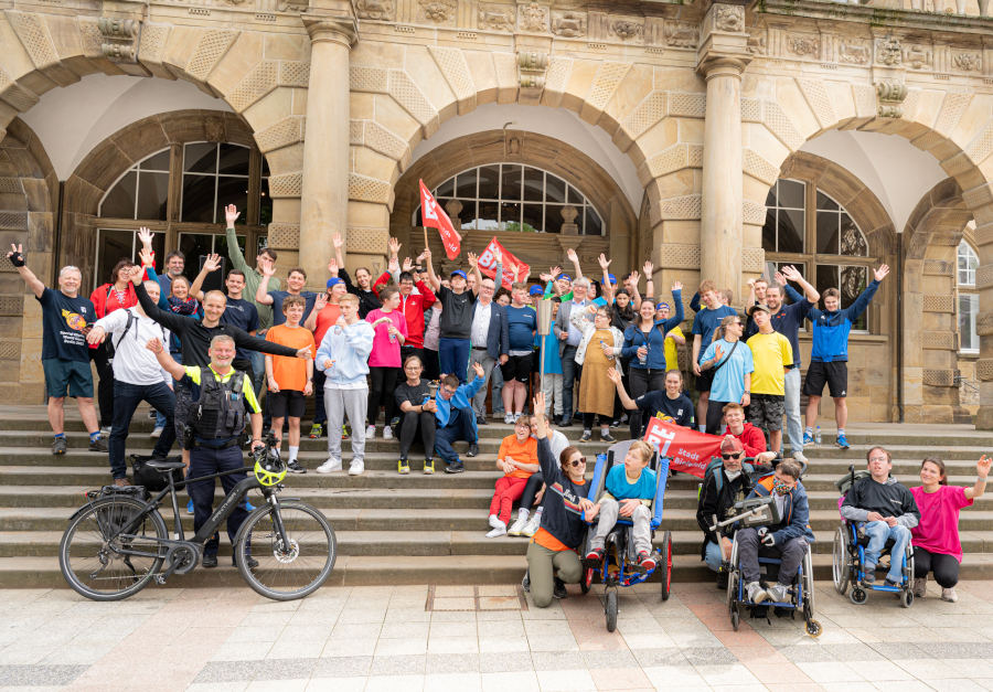 Fackellauf für die NRW-Special-Olympics. Foto: Stadt Bielefeld