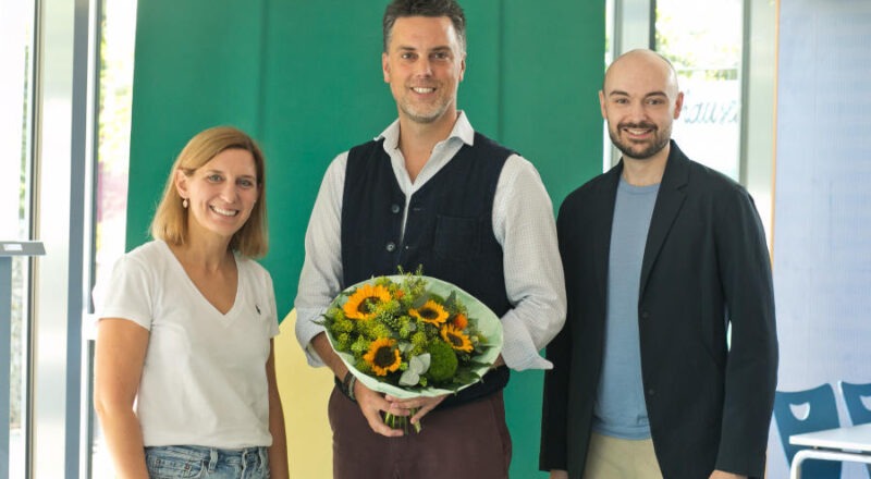 Wiebke Kopsieker, Robin Wagener und Nik Riesmeier (von links) nach der Wahl. Foto: Lena Gerke