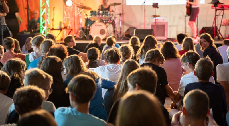 Konfi-Camp: auch mit Event- und Bühnenprogramm. Foto: Lippische Landeskirche