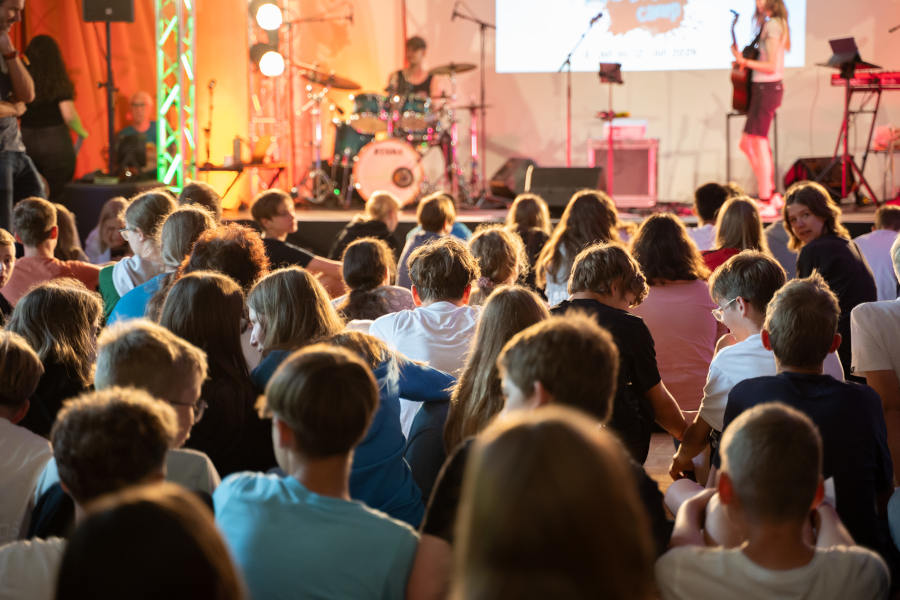 Konfi-Camp: auch mit Event- und Bühnenprogramm. Foto: Lippische Landeskirche