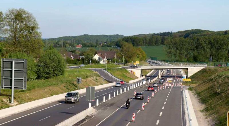 Sperrung an der B66