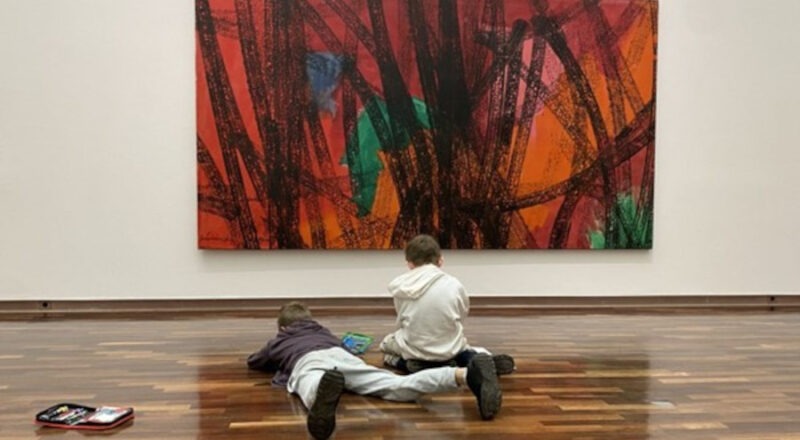 Kinder der Grundschule Nord verbrachten vier Projekttage in der Kunsthalle Bielefeld. Foto: Grundschule Nord