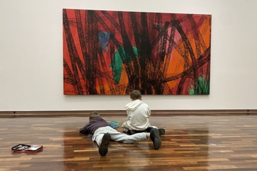 Kinder der Grundschule Nord verbrachten vier Projekttage in der Kunsthalle Bielefeld. Foto: Grundschule Nord