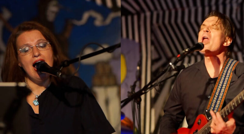 Das Rockband Duo „Feed A Cat A Pill” mit Beate Ramisch und Mike Pigorsch. Foto: Feed A Cat A Pill