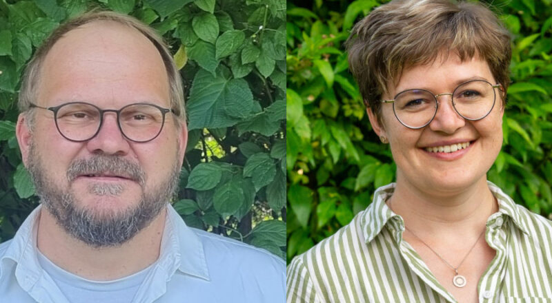 Andreas Puchert und Annkathrin Sonntag stellen sich mein Kneipenquiz der Grünen vor. Fotos: privat