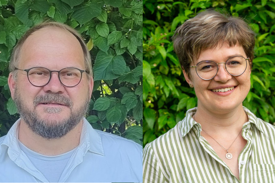 Andreas Puchert und Annkathrin Sonntag stellen sich mein Kneipenquiz der Grünen vor. Fotos: privat