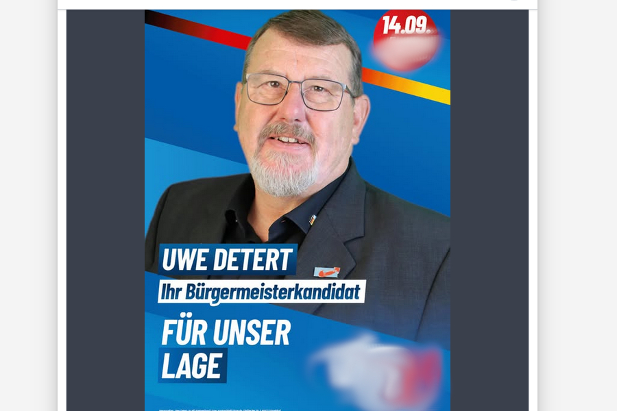So warb Uwe Detert auch nach der ablehnenden Entscheidung der Wahlausschüsse um Stimmen. Screenshot: Leopoldshöher Nachrichten