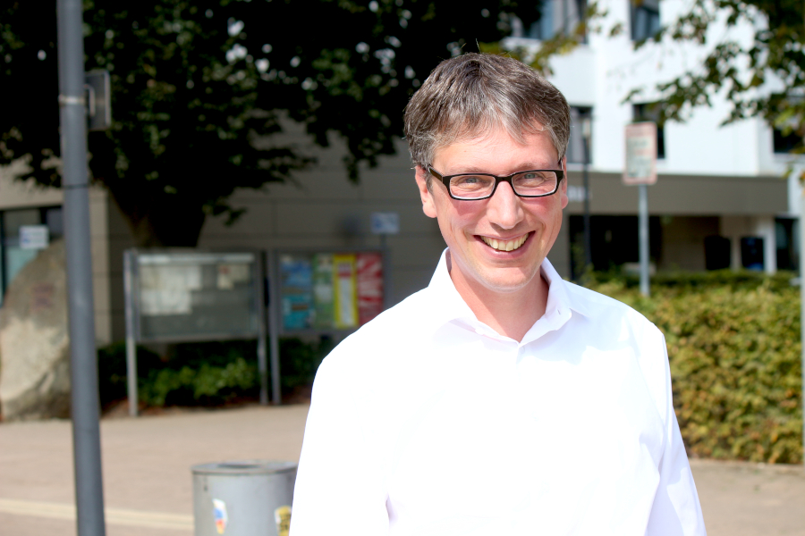 Martin Hoffmann (SPD) tritt bei der Kommunalwahl am 14. September 2025 als Kandidat für das Amt des Bürgermeisters an. Foto: Thomas Dohna
