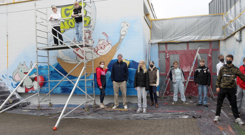 Graffiti für die Grundschule Nord