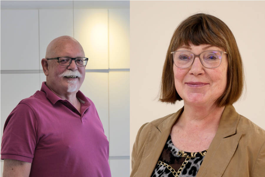 Gudrun Pohl und Rolf Schnülle blicken auf ihre ehrenamtliche Tätigkeit zurück. Fotos: Kreis Lippe