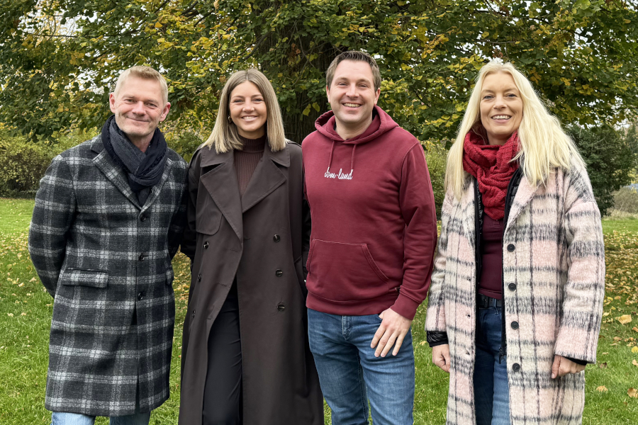 Frank Elbrächter ist neuer stellvertretender Vorsitzender der PUB und deren Fraktionsvorsitzender im Gemeinderat, Ute Meier Zu Evenhausen ist Schriftführerin, Sven Meier zu Evenhausen ist Vorsitzender sowie stellvertretender Fraktionsvorsitzender und Michaela Kruß ist Kassiererin der Bürgervereinigung. Foto: PUB