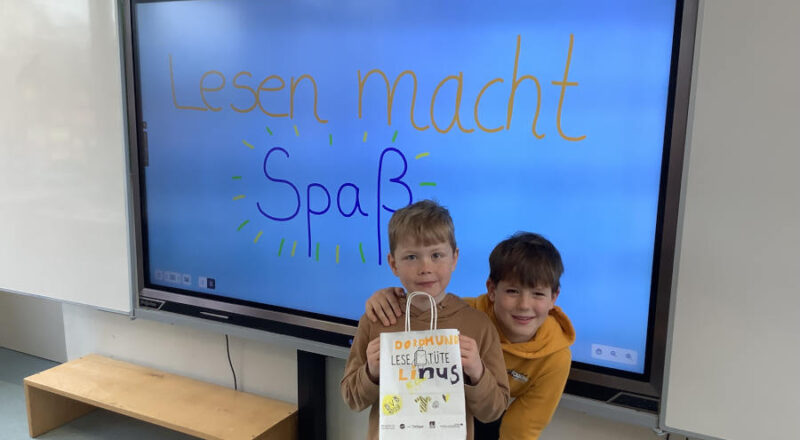 Erik und Linus hatten großen Spaß bei der Aktion. Foto: Privat