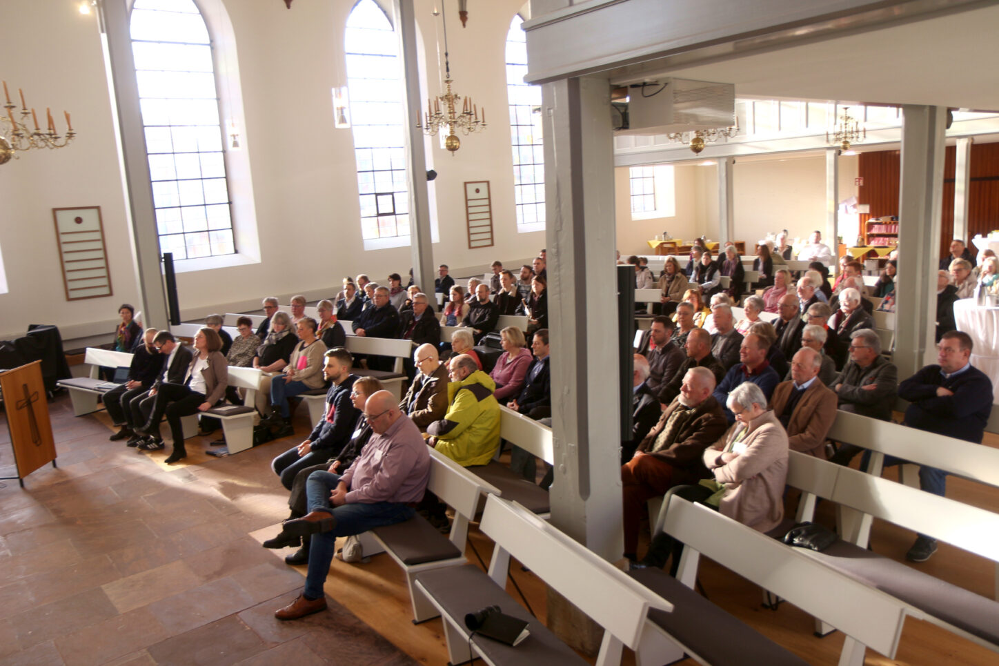 Etwa 100 Gäste waren zum Neujahrsempfang der evangelisch-reformierten gekommen. Foto. Thomas Dohna