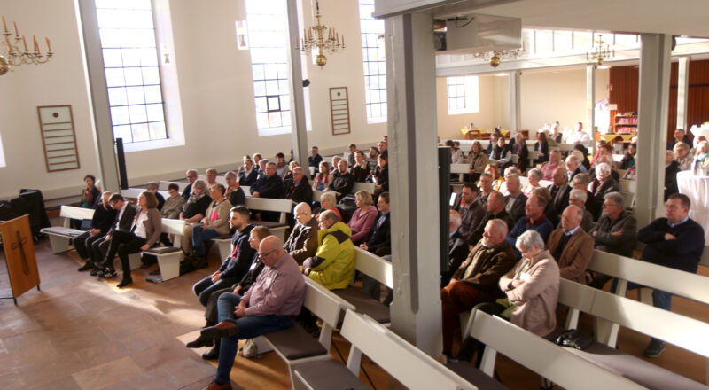 Etwa 100 Gäste waren zum Neujahrsempfang der evangelisch-reformierten gekommen. Foto. Thomas Dohna