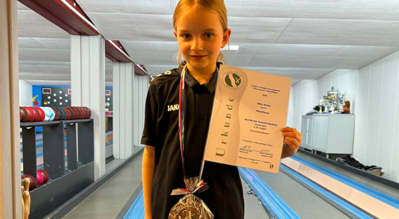 Nachwuchskeglerin Mila Gries. Foto: Privat