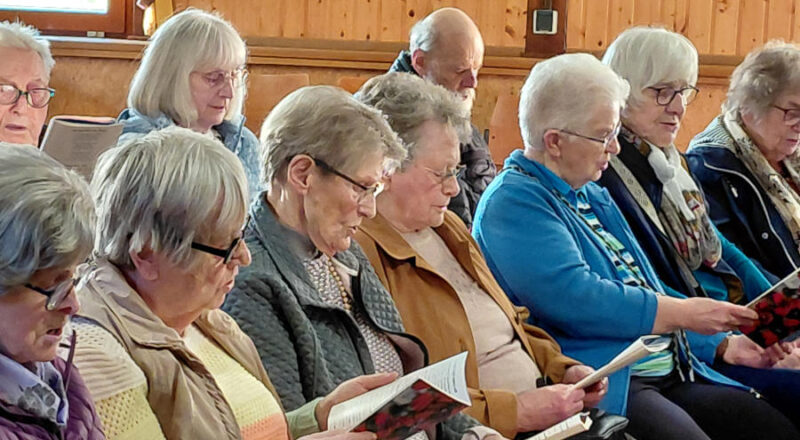 Zum diesjährigen Auftakt des Volksliedersingens auf dem Heimathof kamen viele. Foto: Privat