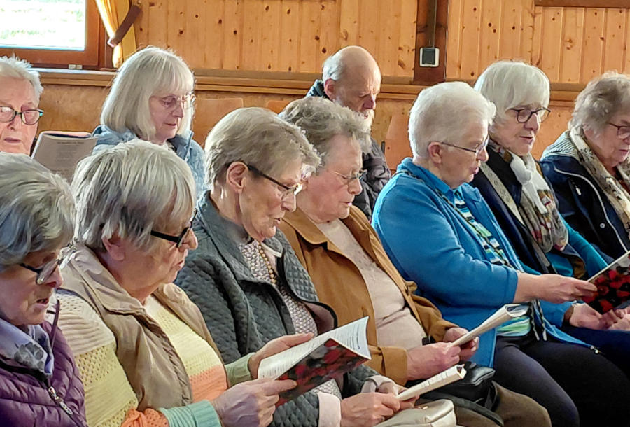 Zum diesjährigen Auftakt des Volksliedersingens auf dem Heimathof kamen viele. Foto: Privat