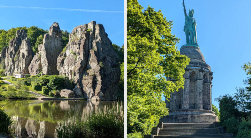 Die Externsteine und das Hermannsdenkmal werden für Familien jetzt noch attraktiver. Foto: LVL
