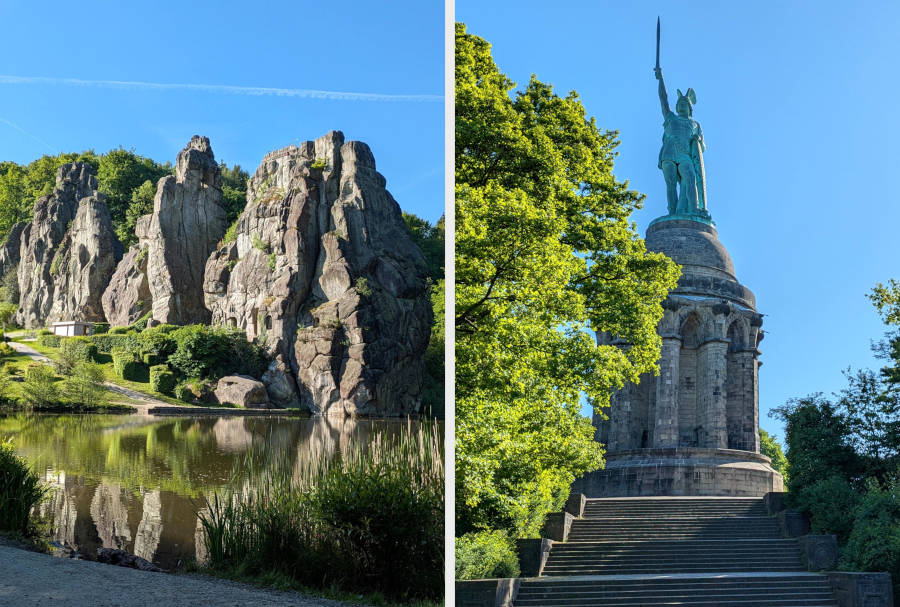Die Externsteine und das Hermannsdenkmal werden für Familien jetzt noch attraktiver. Foto: LVL