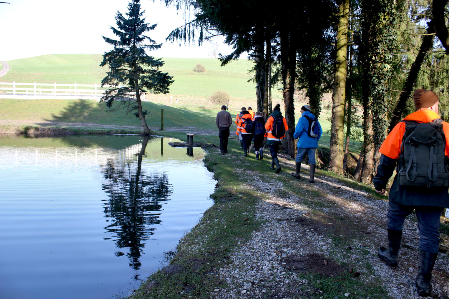 Am Oberlauf des Sussieksbachs wird er in diesem Teich aufgestaut. Foto: Thomas Dohna